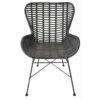SIT RATTAN Nojatuoli Käsinojilla Musta