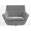 White Label Living Nojatuoli Bruno Rib Vaaleanharmaa - Image 6
