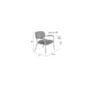 White Label Living Nojatuoli Jolien Arm Harmaa 2 Kpl - Image 12