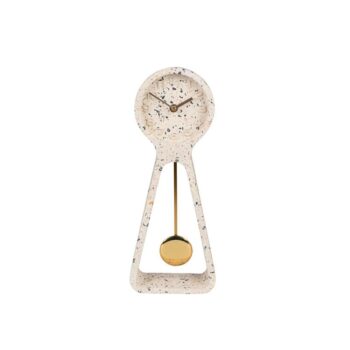 Zuiver Kello Pendulum Time Terrazzo Valkoinen