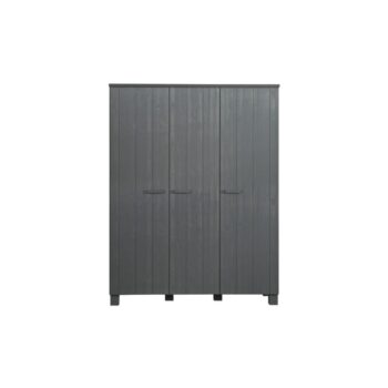 WOOOD Dennis Puinen Kaappi Harmaa / Steel Grey 202x158x55 cm