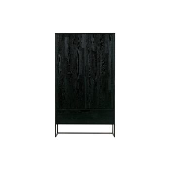 WOOOD Exclusive Silas Puinen Kaappi Musta / Blacknight 149x85x35,5 cm