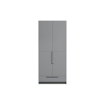WOOOD Pure Puinen Kaappi Harmaa / Concrete Grey 215x95x60 cm