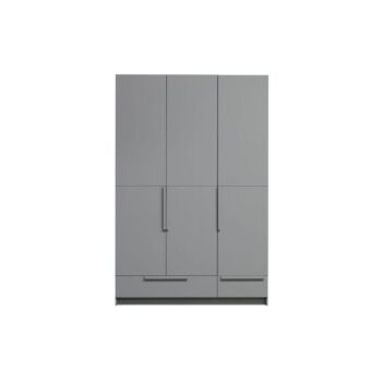WOOOD Pure Puinen Kaappi Harmaa / Concrete Grey 215x142x60 cm