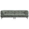 WOOOD Exclusive Lloyd Sohva Ruskea / Waterplant 75x245x90 cm
