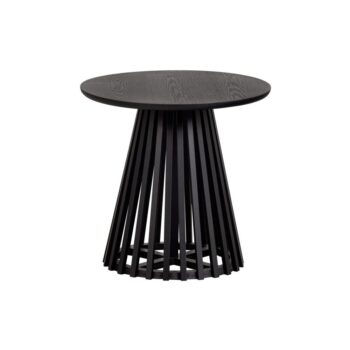 vtwonen Slats Puinen Sivupöytä Musta / Black 48x50x50 cm