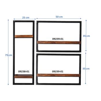 SIT PANAMA Hylly 3 Osaa 60x120x60 cm