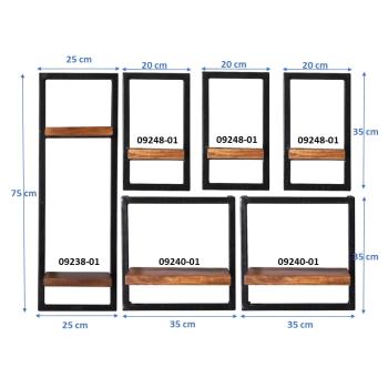 SIT PANAMA Hylly 6 Osaa 60x120x60 cm