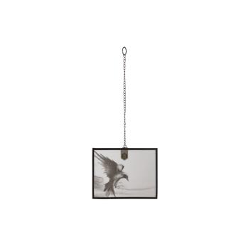 Xpose Large Photoframe With Chain Metal Black