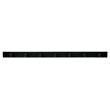 Hooks Coatrack With 7 Hooks Wood Black