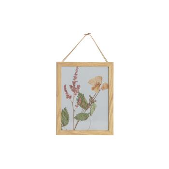 Potpourri Photoframe Flowers Wood Natural 23x18