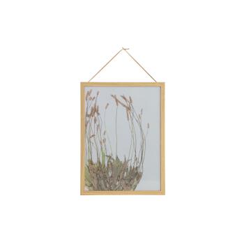 Potpourri Photoframe Flowers Wood Natural 40x30