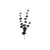 Eucalyptus Wall Decoration Metal Black