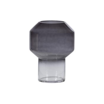 Jaxx Vase Glass Black Ø18cm