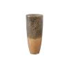Dipped Vase Glass Black Gold