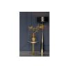 Dipped Vase Glass Black Gold - Image 2