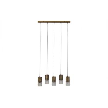 Sprinkle Hanging Lamp 5 Lamps Antique Brass
