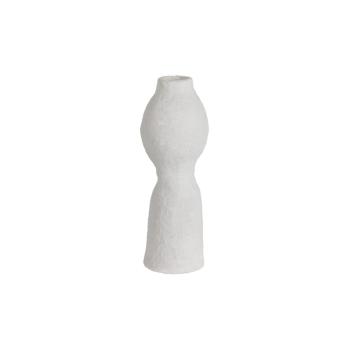 Harire Vase Paper Mache Off White