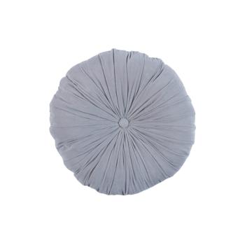 Halo Cushion Round Micro Velvet Ashes Ø45cm