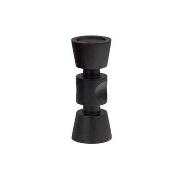 Midi Candleholder Mango Wood Black 29cm