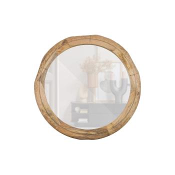 Rion Round Mirror Mango Wood Natural