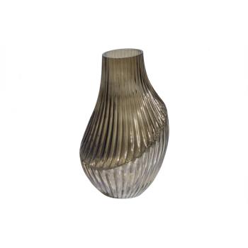 Toot Vase Glass Smoke 25xØ15cm