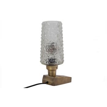 Charge Table Lamp Metal/glass Antique Brass