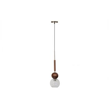 Babble Hanging Lamp Glass Walnut